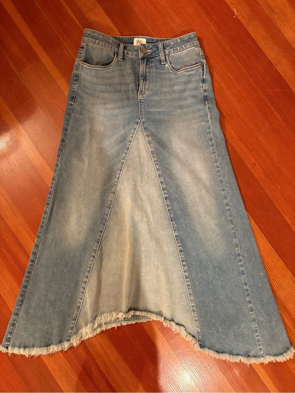 Wash Lab Denim Pieces Midi Skirt -size 27
